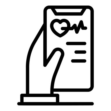 Kalp analiz simgesi, özet biçimi