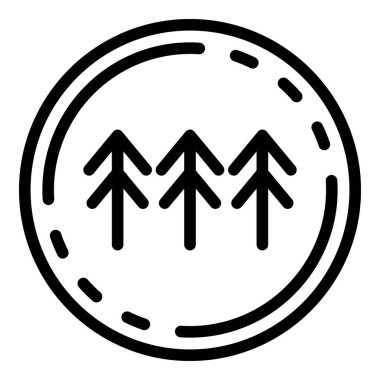 Çember simgesinde ladin, özet biçimi