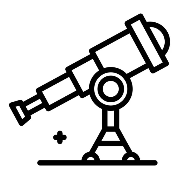 Teleskop-Symbol, Umrissstil — Stockvektor