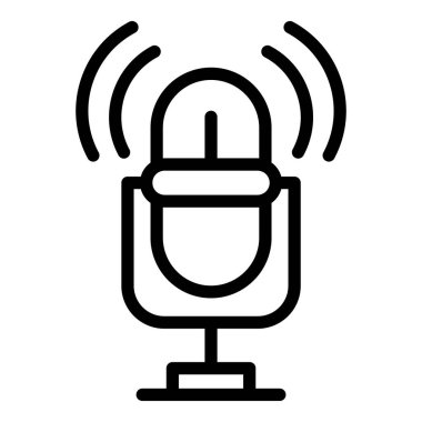 Stüdyo mikrofon simgesi, özet biçimi