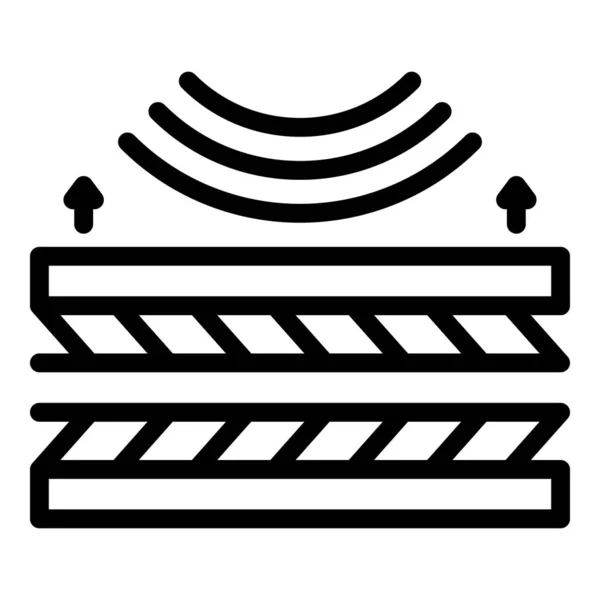 Soundproof panels icon, outline style — Stock Illustration Soundproof panels icon, outline style Stock Illustration