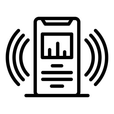 Smartphone müzik uygulama simgesi, özet biçimi