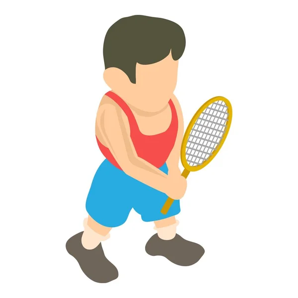 テニス選手のアイコン、等位式 — ストックベクタ