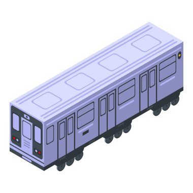 Metro vagonu simgesi, izometrik biçim
