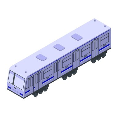 Tren vagonu simgesi, izometrik biçim