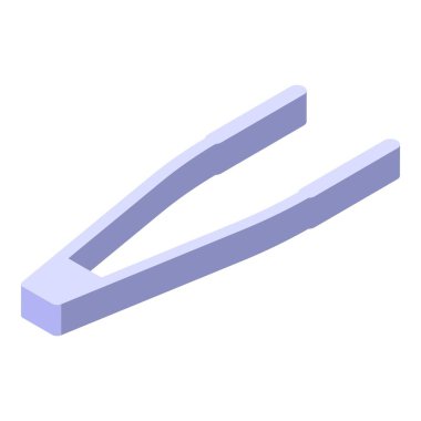 Göz merceği forseps simgesi, izometrik biçim