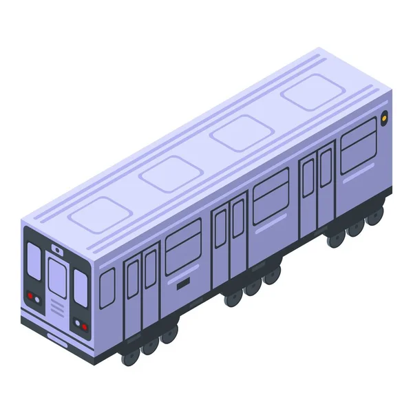 Metro vagn ikon, isometrisk stil — Stock vektor