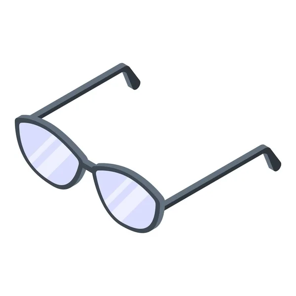 女性用メガネのアイコン、アイソメトリックスタイル — ストックベクタ