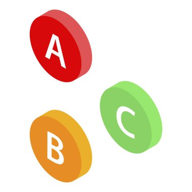 Beslenme vitamini simgesi, izometrik biçim