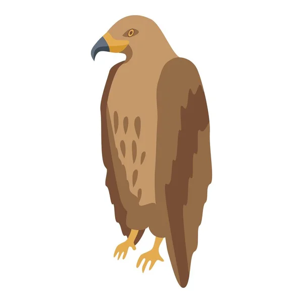 Icono del águila Fénix, estilo isométrico — Vector de stock