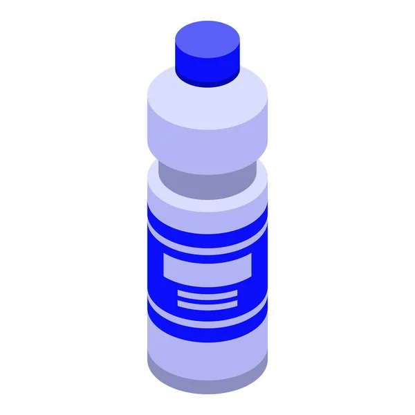 Ikone der Wasserflasche aus Kunststoff, isometrischer Stil — Stockvektor