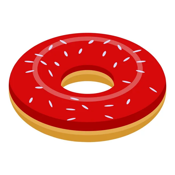 Donut icono, estilo isométrico — Archivo Imágenes Vectoriales