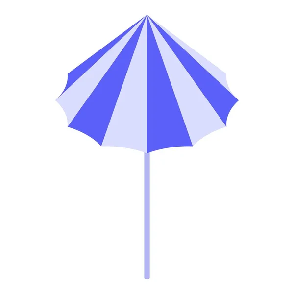 해변 우산으로 만든 아이콘, 기하학적 인 스타일 — 스톡 벡터