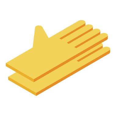 Lastik eldiven simgesi, izometrik biçim