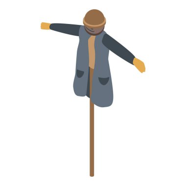 Yaz korkuluğu simgesi, izometrik biçim