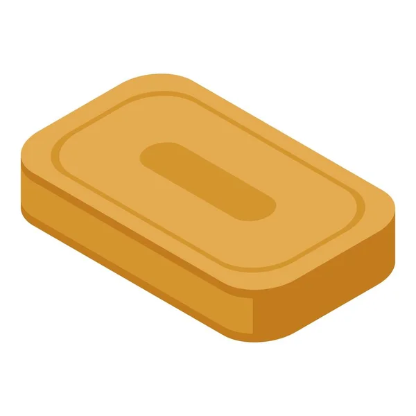 Pet tray icon, isometric style — Stock Vector