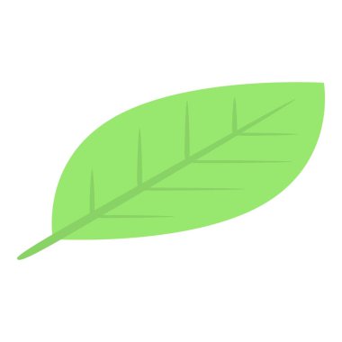 Yeşil yaprak simgesi, izometrik biçim