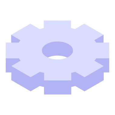 Pazarlama mekanizması simgesi, izometrik biçim