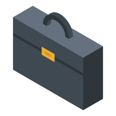 İş çantası simgesi, izometrik biçim