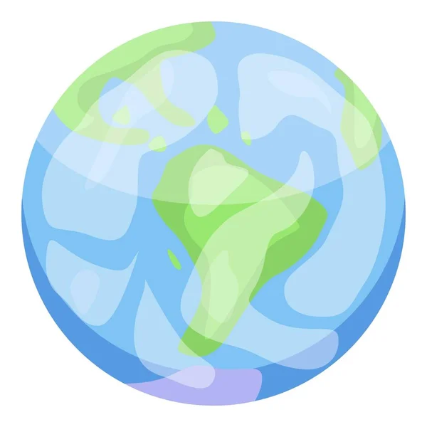 Earth planet icon, isometric style — Stock Vector