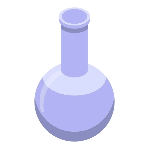 Chemická baňka ikona, izometrický styl — Stockový vektor