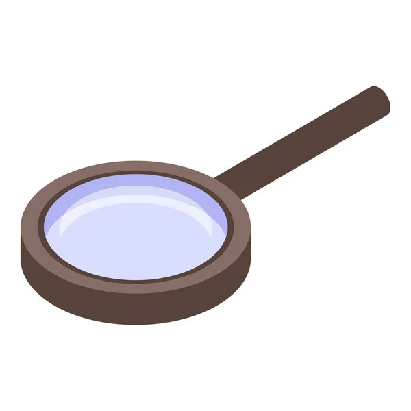 Search magnifying glass icon, isometric style — Stock Vector