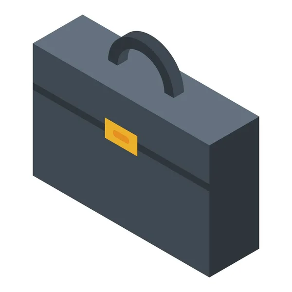 Icono de maleta de negocios, estilo isométrico — Vector de stock