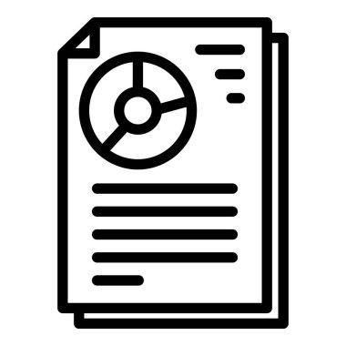 Sosyoloji pasta grafiği simgesi, özet biçimi