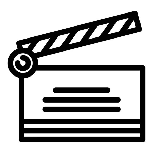 Ícone palmas de cinema, estilo esboço — Vetor de Stock