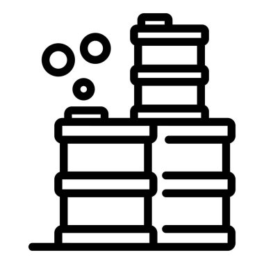 Patlayıcı tehlike varilleri simgesi, taslak biçimi