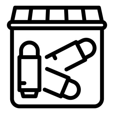 Mermi araştırma simgesi, özet biçimi