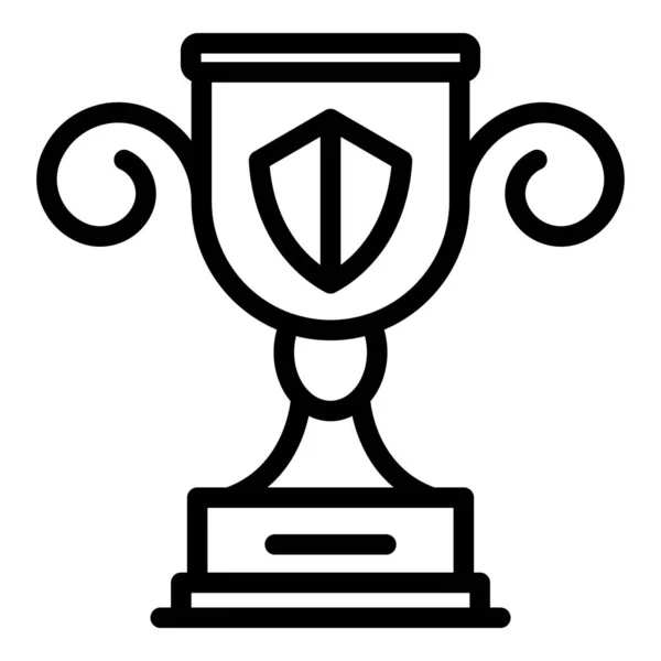 Hundeführer Cup-Symbol, Outline-Stil — Stockvektor