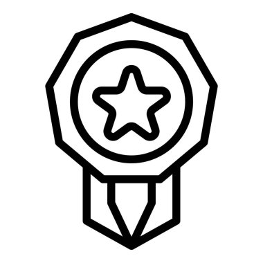 Köpek madalyası amblem simgesi, taslak biçimi