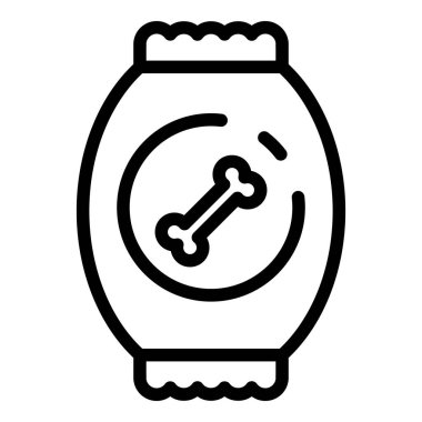 Köpek kemiği paket simgesi, özet biçimi