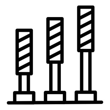 Köpek eğitim engelleri simgesi, özet biçimi