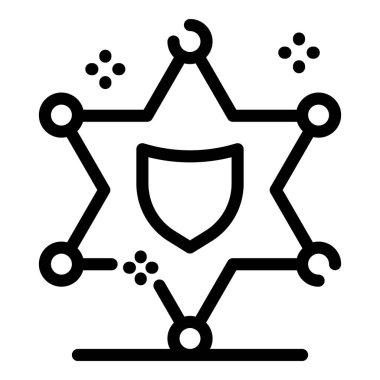 Polis yıldızı simgesi, taslak biçimi