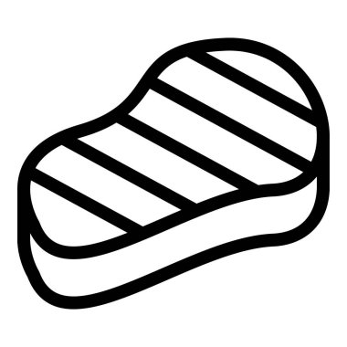 Hazırlanmış biftek simgesi, taslak biçimi