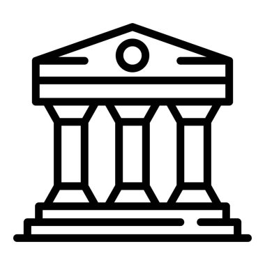 Adliye binası simgesi, özet biçimi