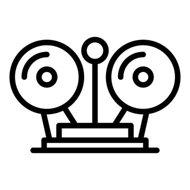 Hapishane binası alarm simgesi, özet biçimi