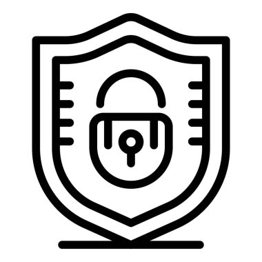 Suç mahalli koruma kalkanı simgesi, taslak biçimi