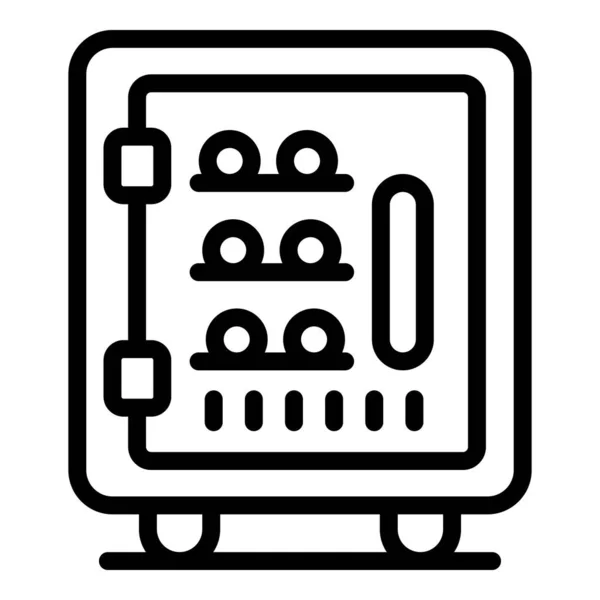Icono de barra de refrigerador, estilo de esquema — Vector de stock