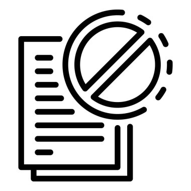 Çapraz kağıt simgesi, özet biçimi