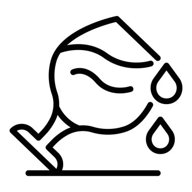 Cam ve damla simgesi, özet biçimi