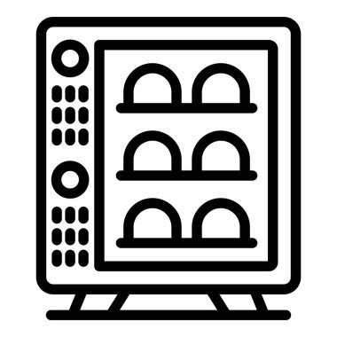 Şekerleme fırını simgesi, taslak biçimi