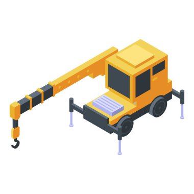 Kamyon vinç simgesi, izometrik biçim