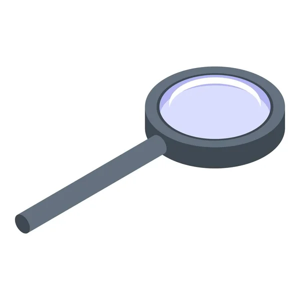 クエスト拡大鏡のアイコン、等方式 — ストックベクタ