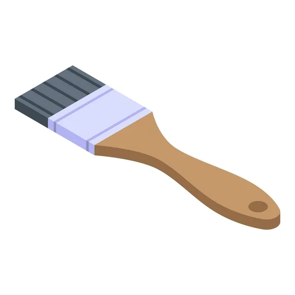 Paint brush icon, isometric style — 图库矢量图片