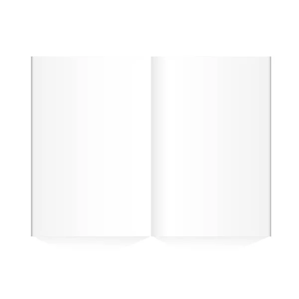 vektör boş dergi beyaz zemin üzerine yayılmış. 