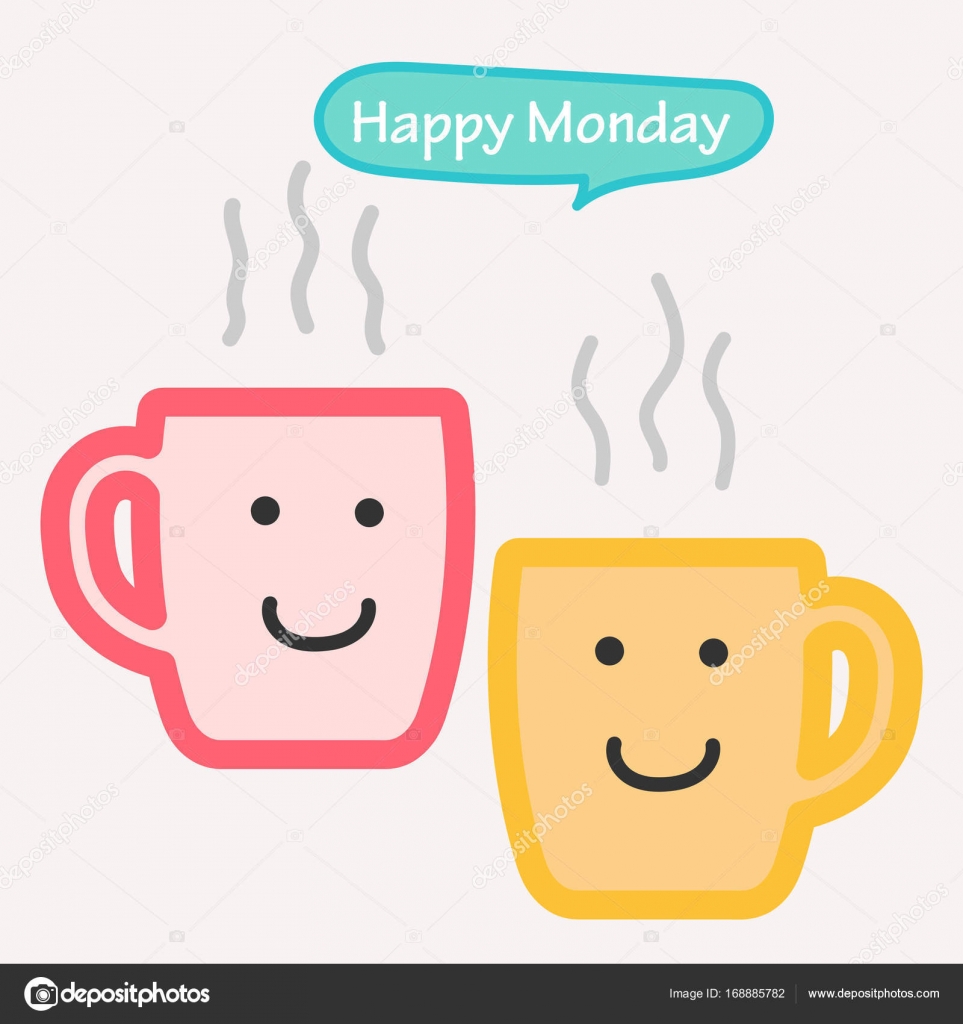 カップに笑顔で幸せな月曜日のコーヒー カップ ストックベクター C Oney Why カップに笑顔で幸せな月曜日のコーヒー カップ ストックベクター C Oney Why