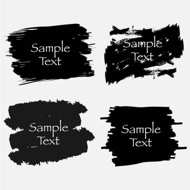 Vektör metin kutuları toplama. Çizilen çerçeve el.